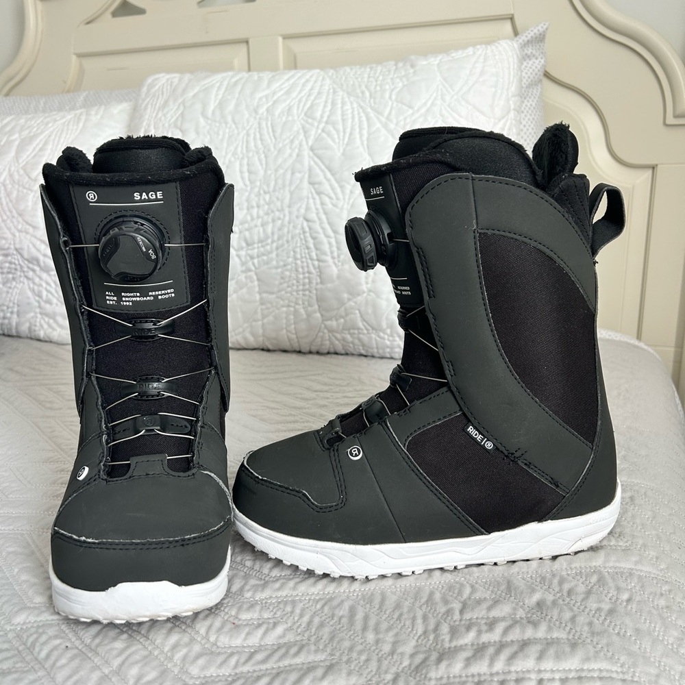 Women's Ride Sage Black Snowboard Boots